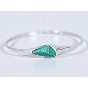 Silpada Encore Bangle 925 Silver Brass Patina Hammered B3012 Stackable